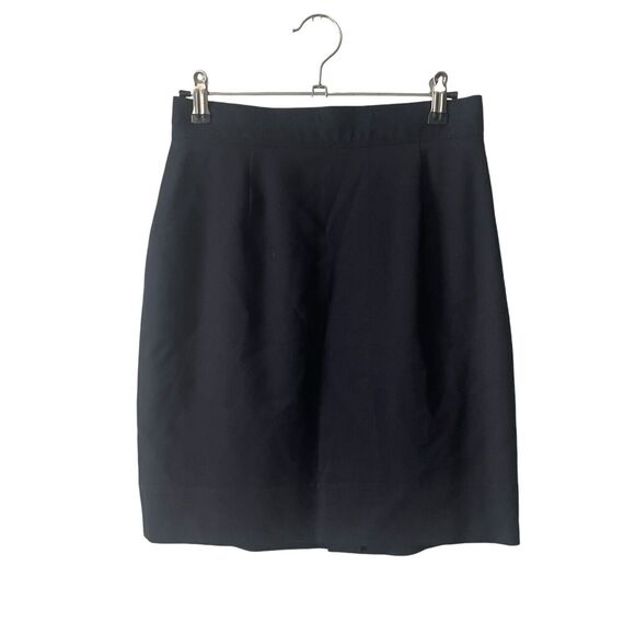 Gemma Kahng NY 4 Pencil Skirt Vintage Wool Blend Button Detail 90s VTG - Picture 2 of 12